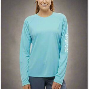 Women’s Columbia PFG Tidal Tee Long Sleeve Shirt w/Columbia Heat Sealed Logo NWT